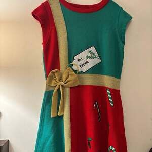 Christmas Holiday Dress Large Colorful Ugly Christmas Dress